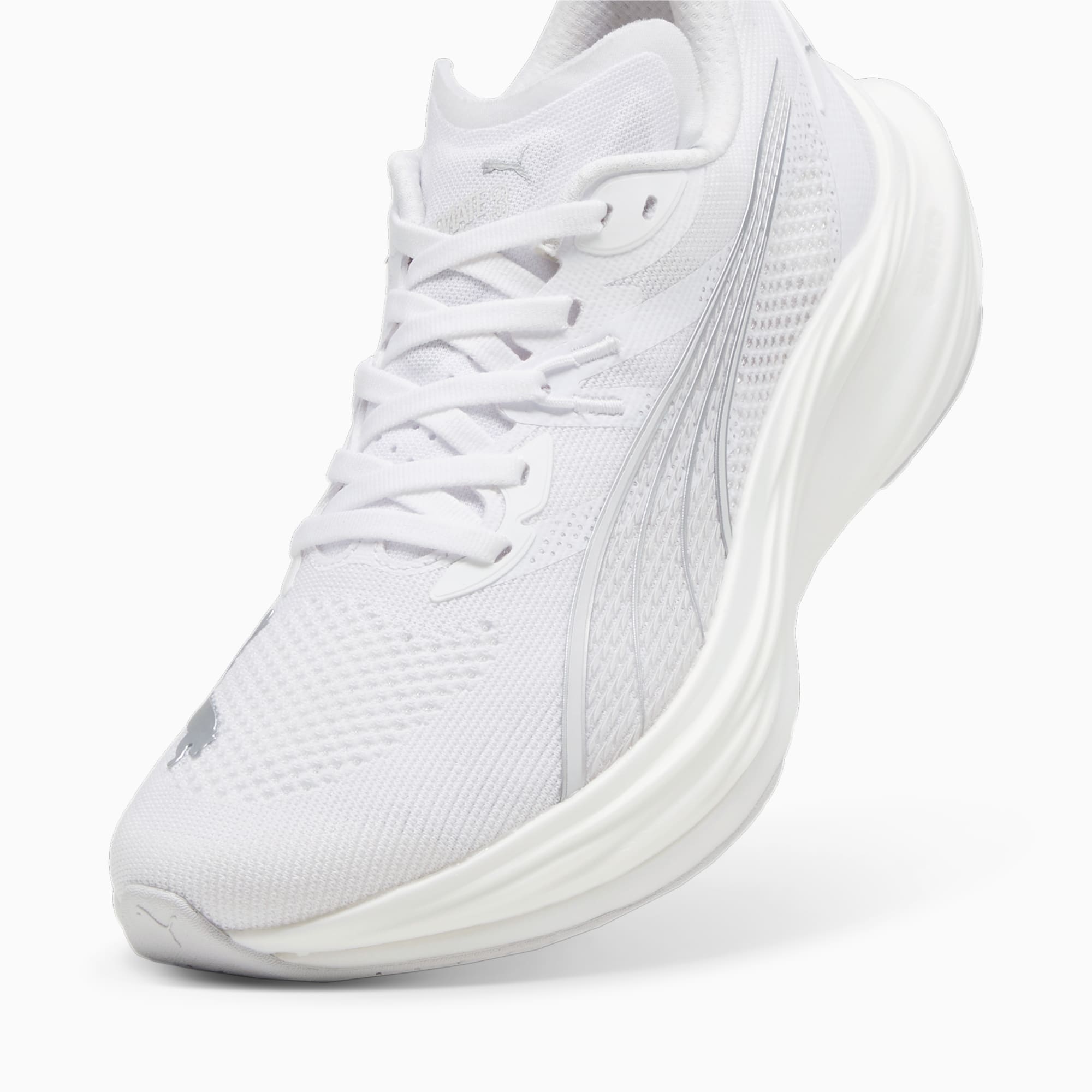 PUMA Deviate NITROâ¢ 3 hardloopschoenen, Zilver/Grijs/Wit